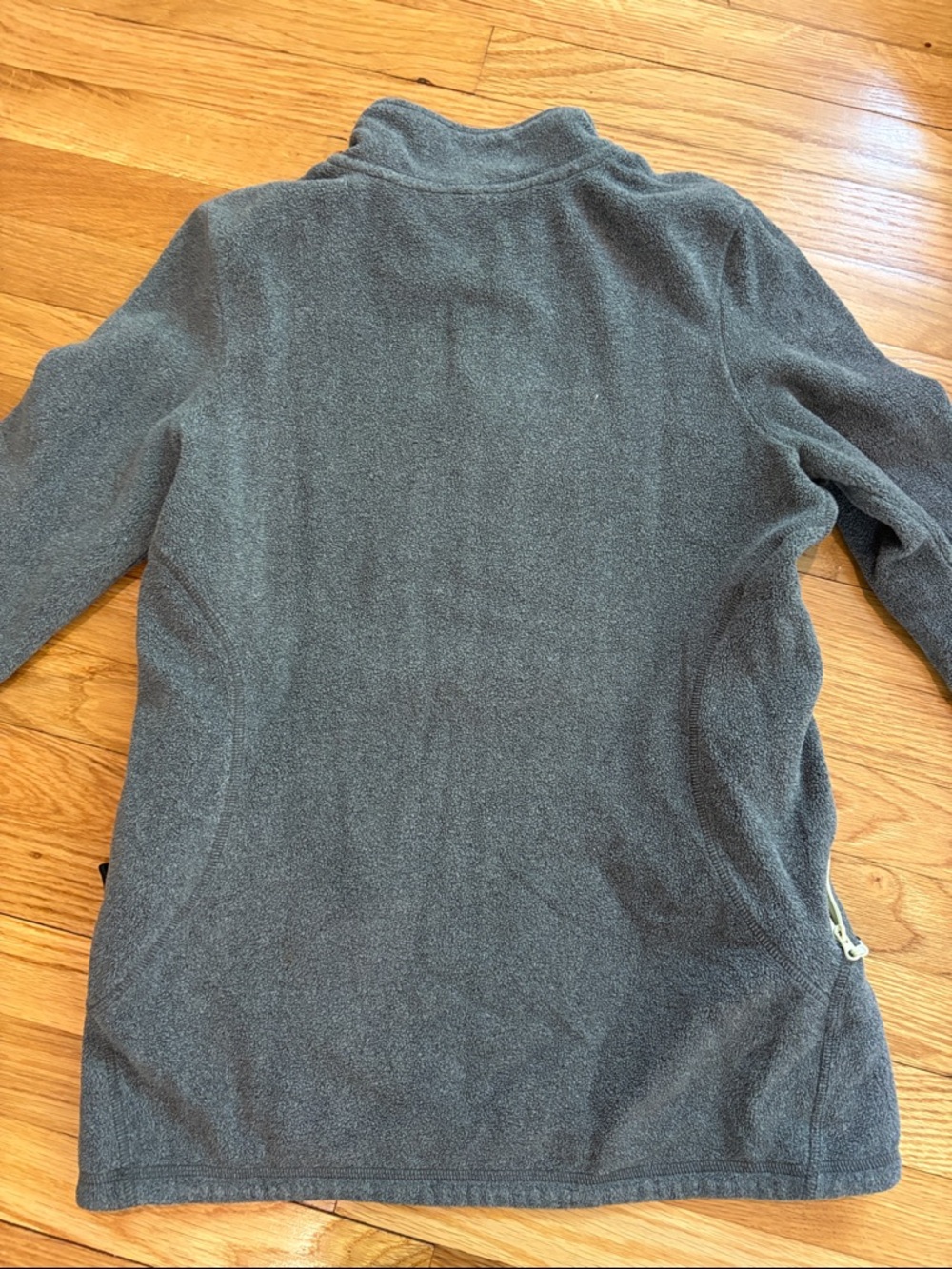 Eddie Bauer Women’s Gray Quarter-Zip Fleece Pullover - Picture 2 of 3